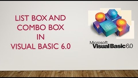 How to add List box and Combo box in the same form in Visual Basic 6.0 - Kingas TechamZ