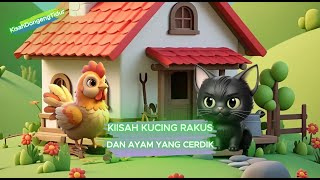 Kisah Kucing Rakus dan Ayam yang Cerdik #dongeng #fabel