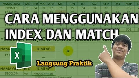 CARA MENGGUNAKAN RUMUS INDEX MATCH DENGAN MUDAH