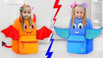 Alice and Eva Play Rules of Good Behavior. Funny Videos about Good & Bad Behavior for Kids