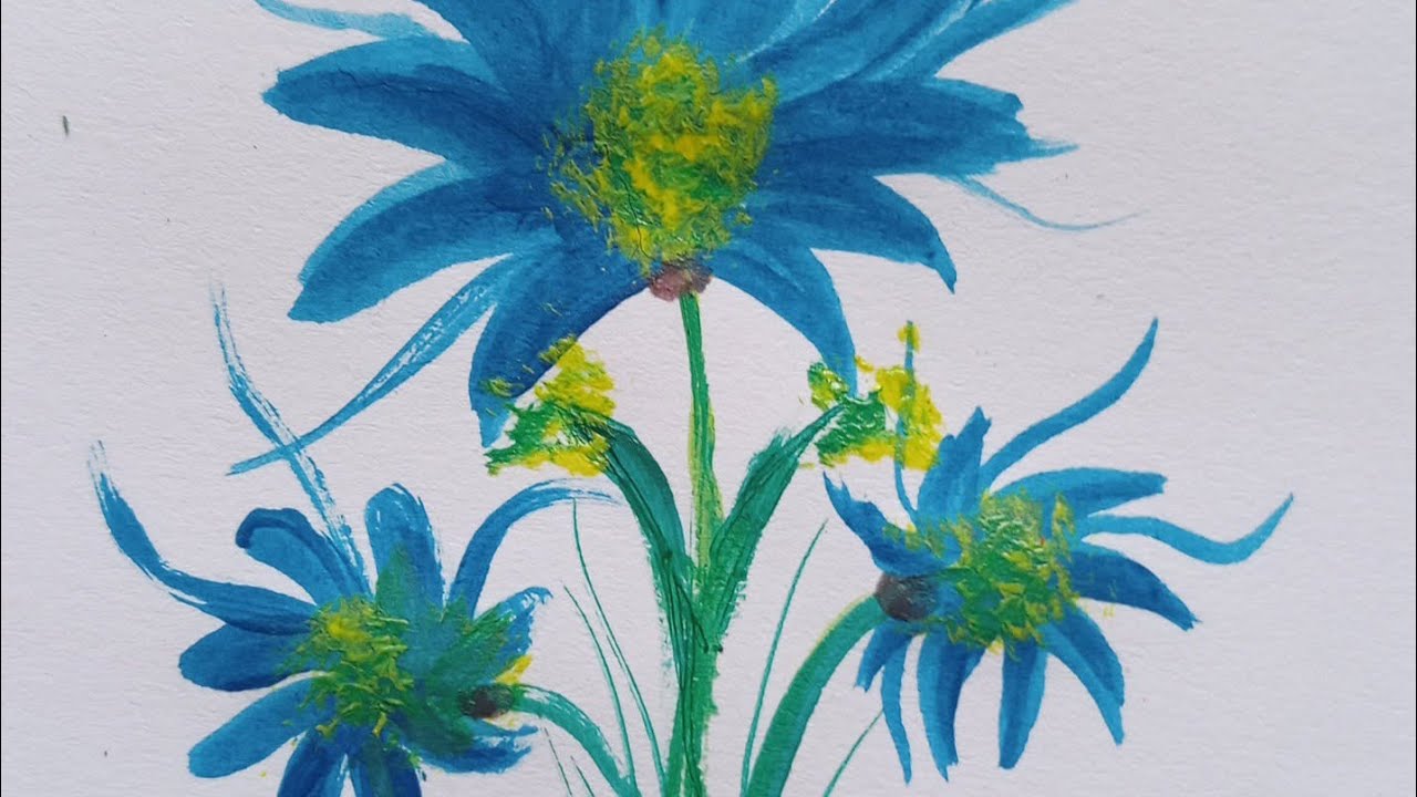 How to draw a beautiful flower. 