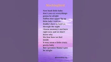 Thumbnail of Mockingbird - Eminem #lyrics #music #songlyrics #song