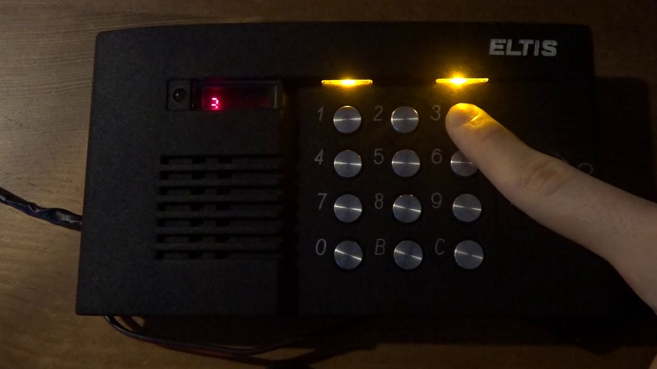 Домофон Eltis ЦП100ТМ-8: Установка индивидуального кода - YouTube