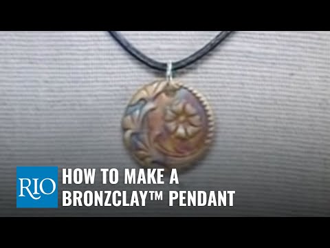 How To Make A BRONZclay™ Pendant - Bronze Metal Clay