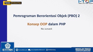 PBO 2 - Konsep OOP dalam PHP