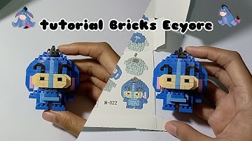 tutorial Bricks Eeyore from Winnie the Pooh 💙 | M-022 | building blocks | mini lego