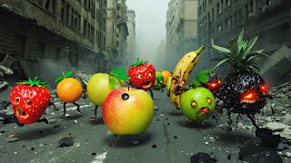 Zombie Fruits Attack Epic Fruit War Animation