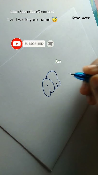 How to write ARIA in bubble letters #calligraphy - YouTube