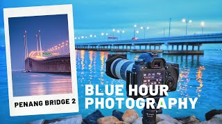 Penang Bridge 2 in Blue Hour, Penang Malaysia | Canon 6D Photography screenshot 1