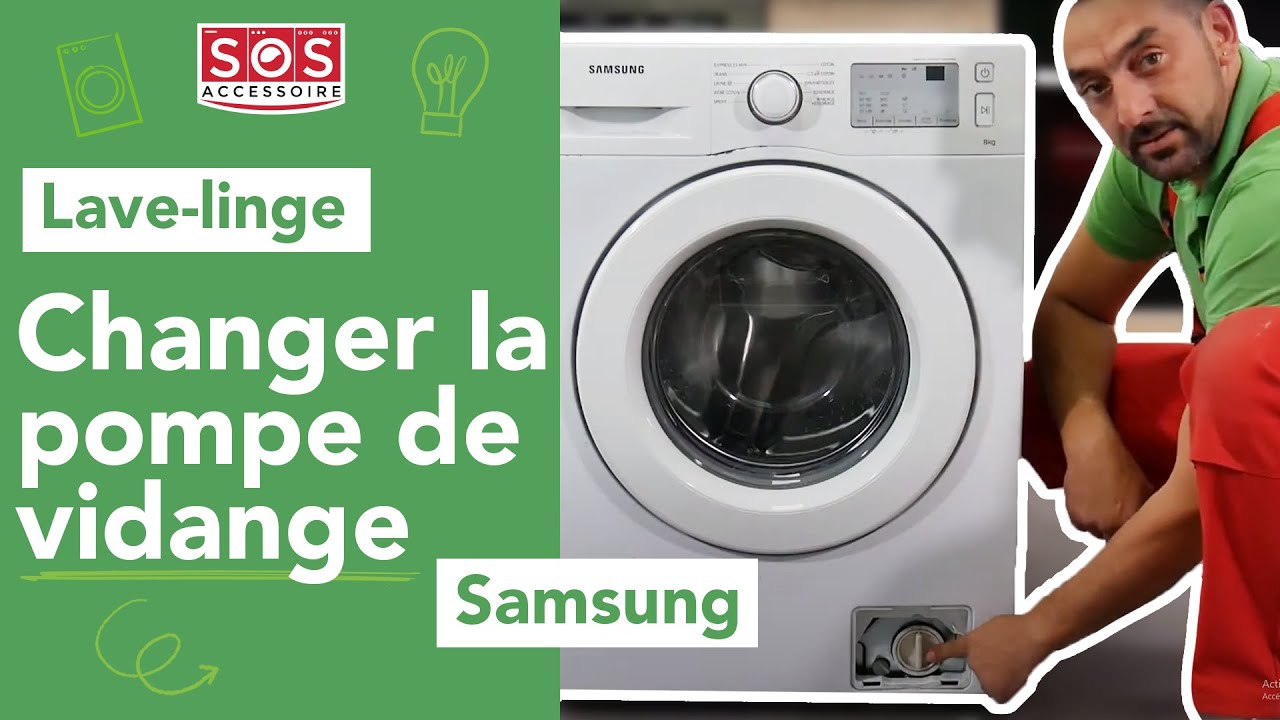 Comment tester et changer la pompe de vidange sur votre lave linge SAMSUNG  ? 