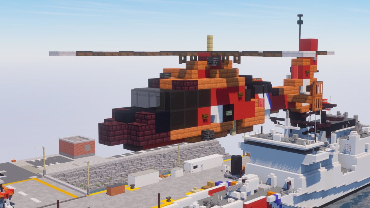Minecraft USCG HH 65 Dolphin Helicopter Tutorial YouTube minecraft-uscg-hh-65-dolphin-helicopter-tutorial-youtube