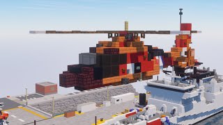 Minecraft USCG HH-65 Dolphin Helicopter Tutorial