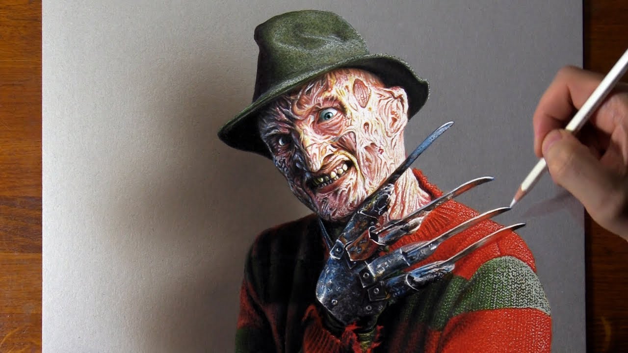 Drawing Freddy Krueger 😱 does it scare you? 