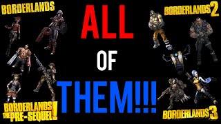 Explaining Literally EVERY Vault Hunter In Borderlands History (1, 2 TPS And 3)
