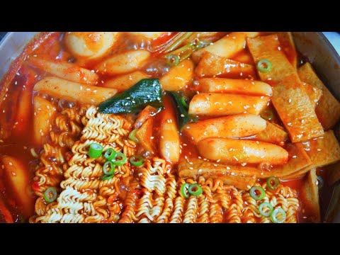 how-to-make-tteokbokki(spicy-rice-cake),-korean-food(snacks)-recipes