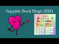 SAPPHIC BOOK BINGO 2024 | Find Hidden Gems (Jae's Reading Challenge)