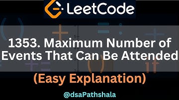leetcode 1353 | Maximum number of events that can be attended | daily challenge | Java | hindi