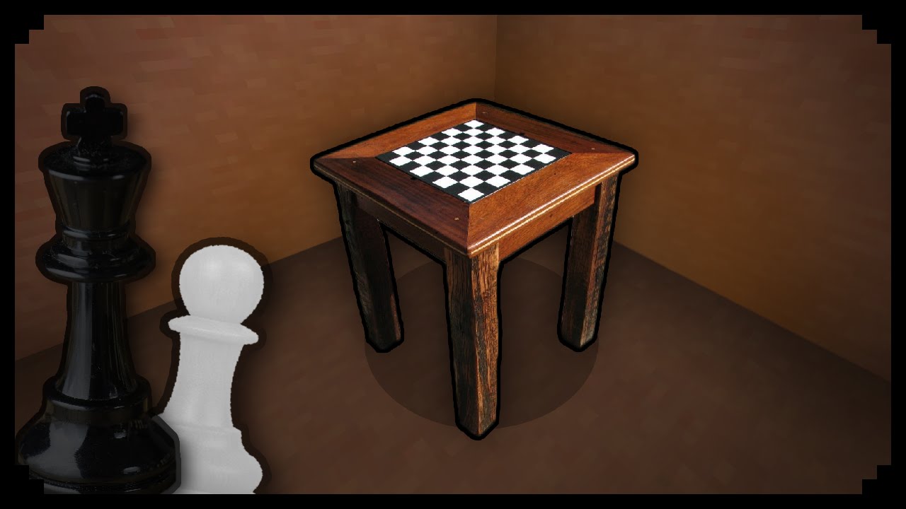 ⁣✔ Minecraft: How to make a Chess Table