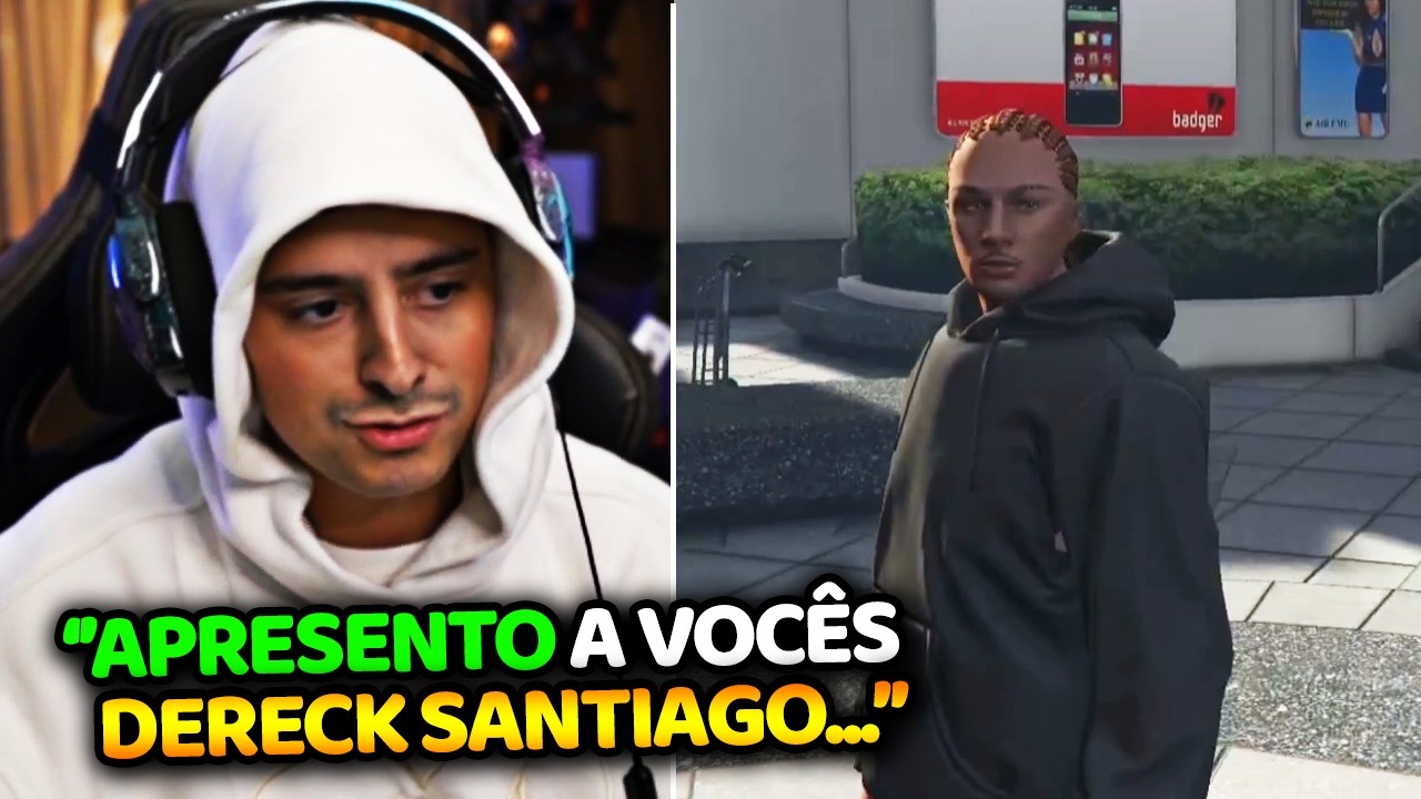 CORINGA CRIOU SEU PERSONAGEM l DERECK SANTIAGO CHEGOU NO METROPOLE!!