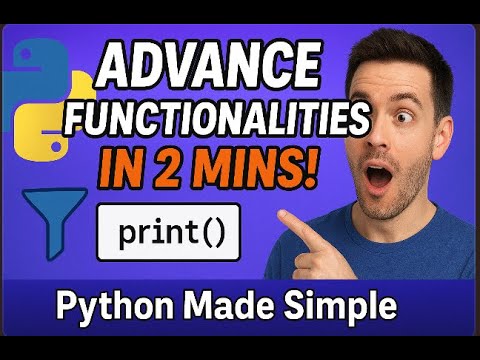 Learn Advance print function methods in python 🚀