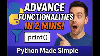 Learn Advance print function methods in python 🚀