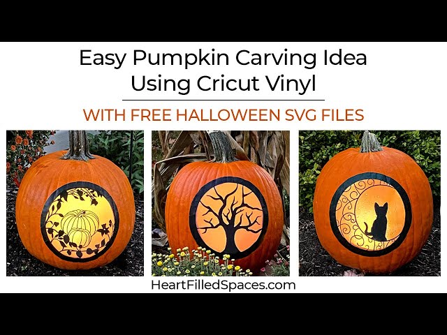 Easy Pumpkin Carving Idea With Free Halloween SVG Files - YouTube easy-pumpkin-carving-idea-with-free-halloween-svg-files-youtube