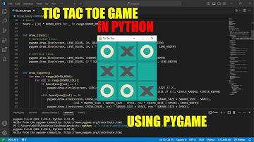 ASMR Programming - Coding a Tic Tac Toe Game in Python | Game Development | Python Game Development