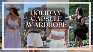 SUMMER HOLIDAY CAPSULE WARDROBE (that fits in a CARRY ON) My Classic & Minimal Travel essentials