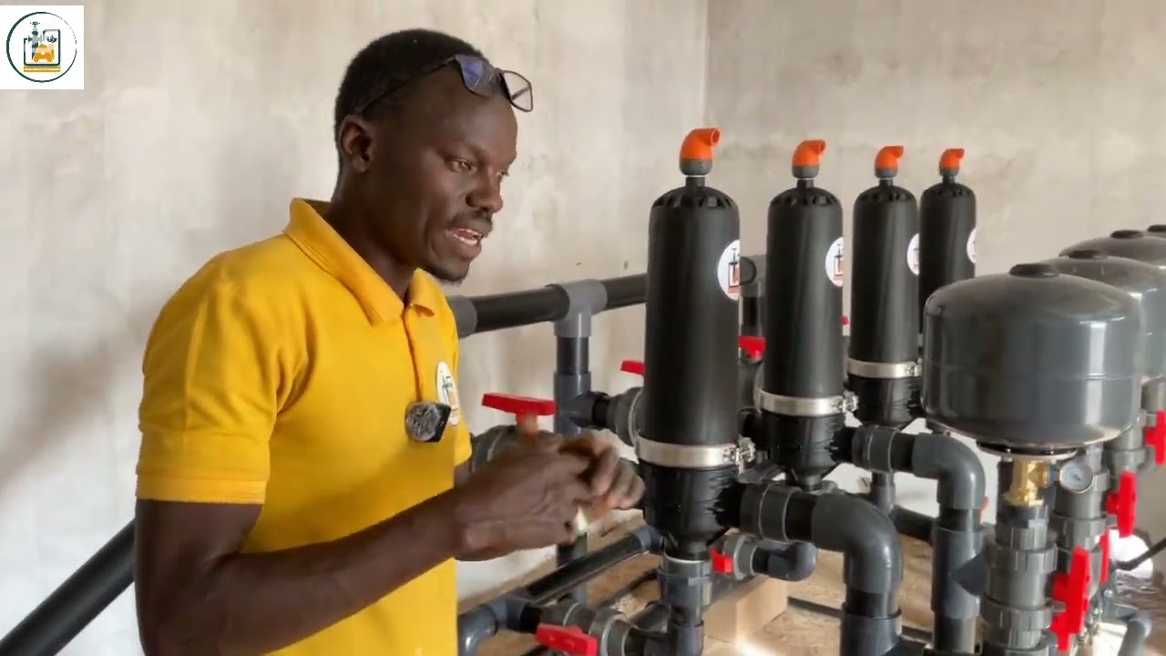 Station de pompage de filtration et de fertilisation 