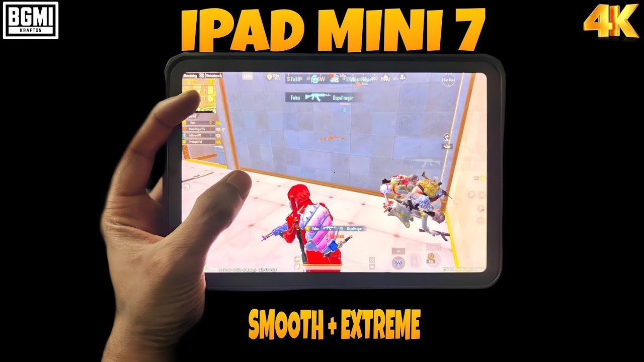 IPAD MINI 7 PUBG HANDCAM 🔥PUBG TEST ♥️ HDR + EXTREME 🔥 4 FINGERS CLAW+ FULL GYRO ♥️ BEST SENSITIVITY