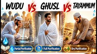 Wudu vs Ghusl vs Tayammum Explained in 5 Minutes