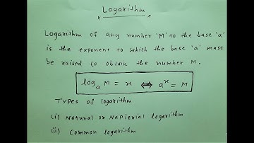 Logarithm Part 1 for B.Com, BBA, BCA & other Management Students ||Business Mathematics by S.N Dey||