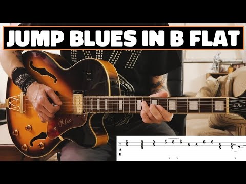 Jump Blues in Bb - Guitar Solo Lesson w/TABS