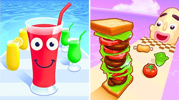 Juice Run🏵️VS🏵️Sandwich Runner - Epic Gamer’s Odyssey | Max Gameplay Walkthrough #0044