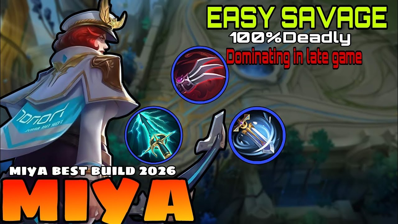 EASY SAVAGE MIYA + SKYPIERCER BEST IN LATE GAME -MLBB
