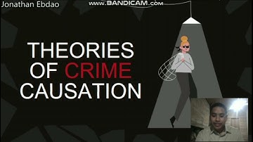 Theories of Crime Causation | Education purposes only