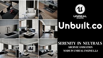 Serenity in neutrals - Interior animation made in Unreal Engine5.2