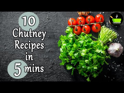 10 Chutney in 10 mins  10 must try chutney recipes in 10 minutes   Best side dish for idli & dosa