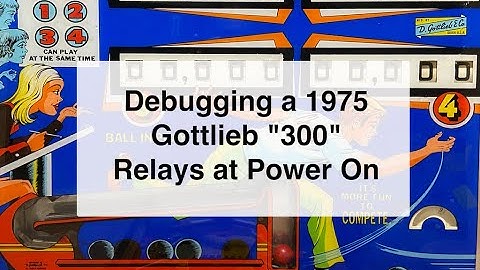 Gottlieb 300 – Relay Bank Behavior at Power-On (with Slow Motion) #pinball #repair #vintage