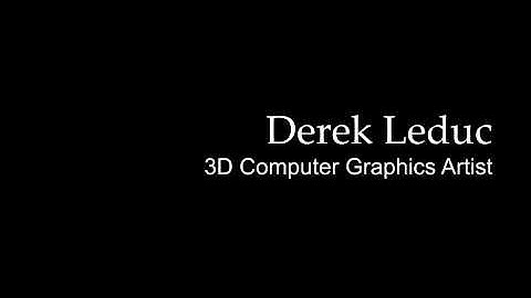 Derek Leduc Demo Reel 2009