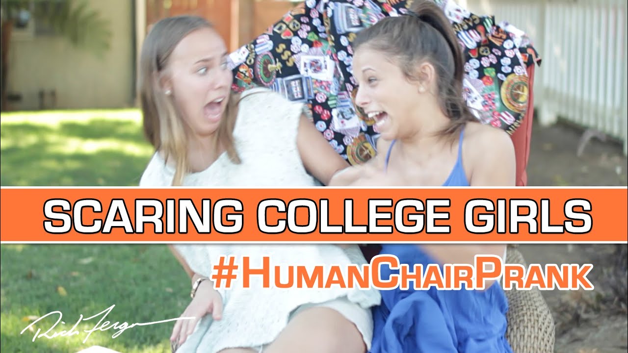 Scaring College Girls Epic Chair Scare Prank Youtube
