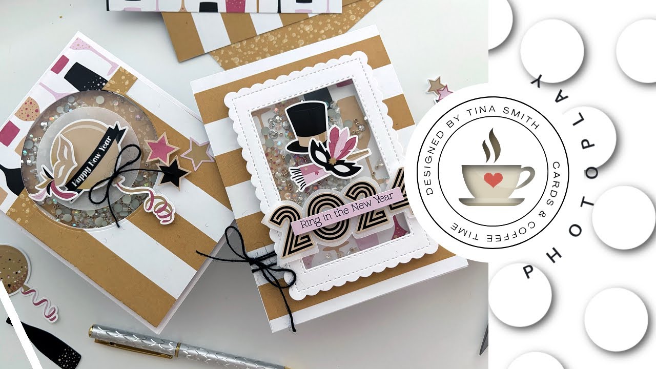 Happy 2024 New Year Shaker Cards | Photoplay Paper Ringing in the New ...