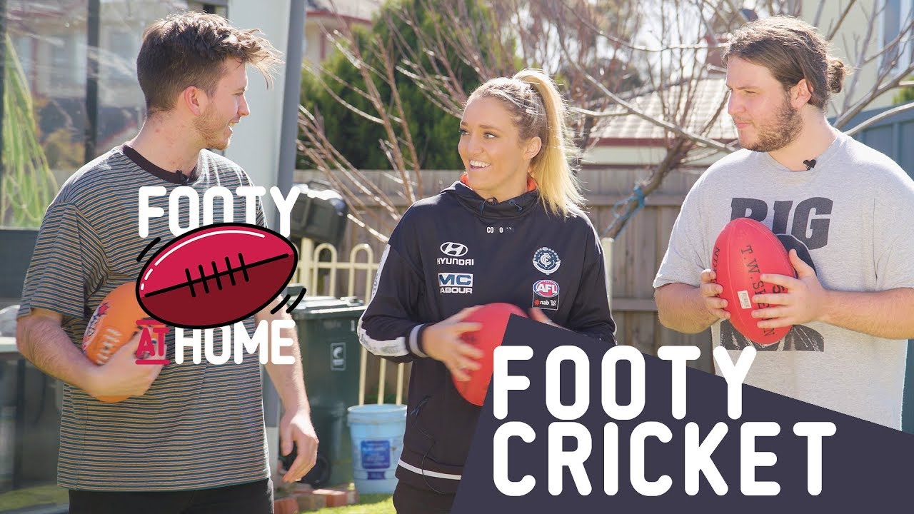 FOOTY CRICKET | Footy at Home with Carlton's Jess Hosking