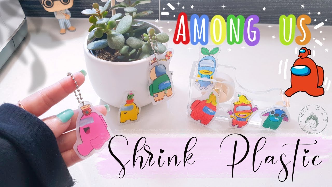 How to make shrink plastic keychain │ Shrink plastic │ Shrinky Dinks