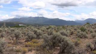 Views of our land in Arroyo Hondo, New Mexico