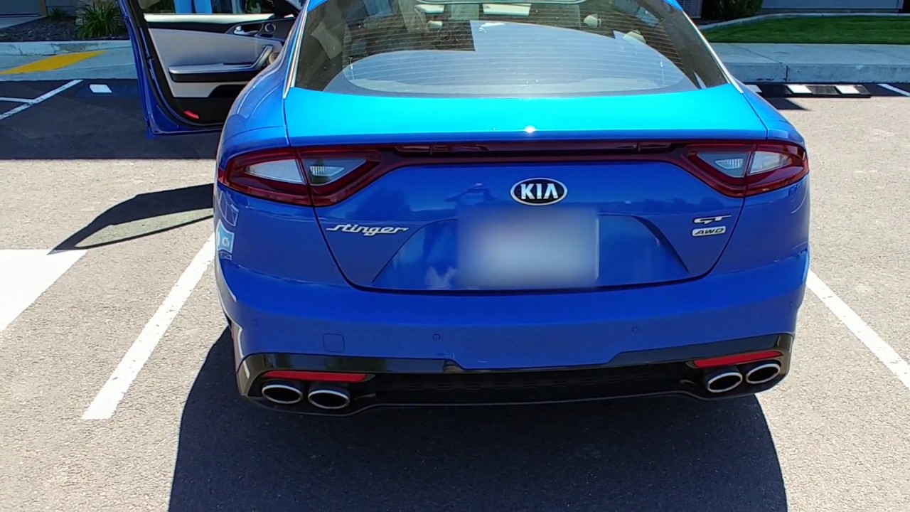 Kia Stinger Exhaust Ark Grip catback with flowmaster dbx mod YouTube