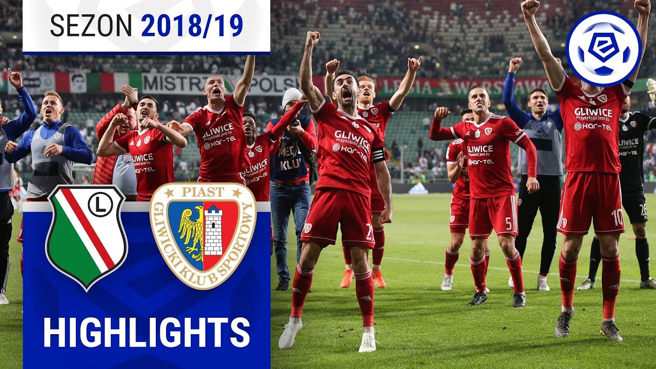 Legia Warszawa - Piast Gliwice 0:1 | SKRÓT | Ekstraklasa 2018/19 | 34. Kolejka