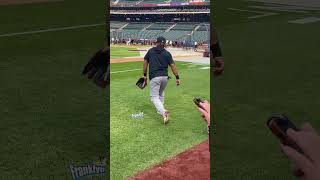 CARLOS SANTANA Y JOSE RAMÍREZ EN EL CITI FIELD #mlb