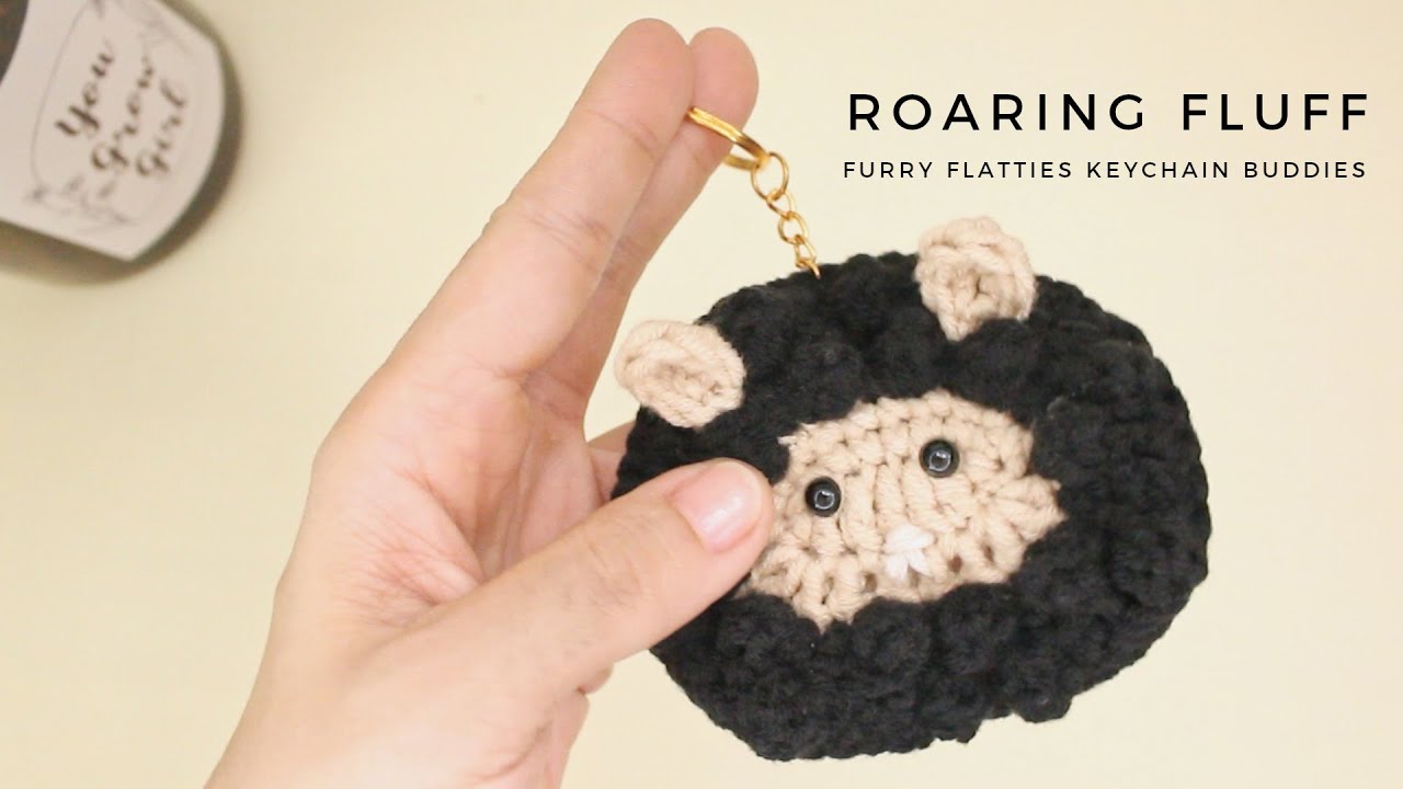Roaring Fluff | Furry Flatties Keychain Buddies - YouTube