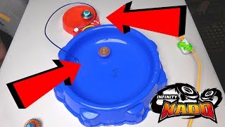 In this episode we will be battle with infinity nado and beyblade
burst, using the double arena super glued legend spriggan to battl...